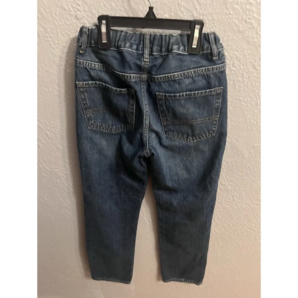 Childrens Place Boys Size 10 Straight Denim Blue Jeans‎ Adjustable Waist